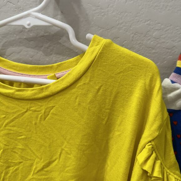 Mini Boden Yellow Ruffle Sleeve Shirt & Cloud Skort Outfit - Picture 8 of 10